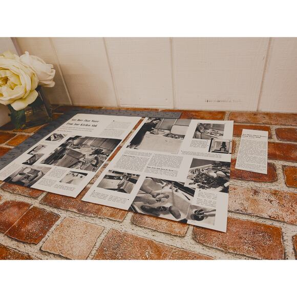 1941 Get More than Water from Your Kitchen Sink Vtg MCM Print Article Appliances - Picture 8 of 12